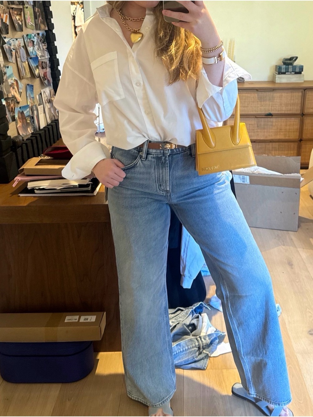 Jacquemus Le Chiquito Moyen Bag in Orange
